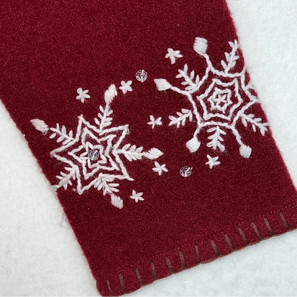 Painted pony red women’s full zip Christmas cropped jacket size medium - Picture 13 of 16